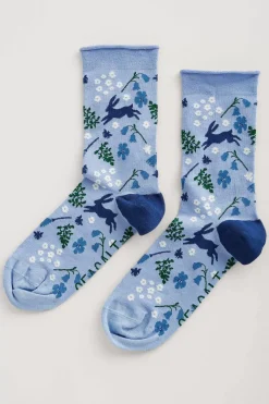 Seasalt Cornwall Socks & Tights<Women's Arty Socks Salt Marsh Maritime