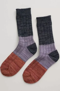 Seasalt Cornwall Socks & Tights<Women's Bloomin Good Socks Late Light Nickel