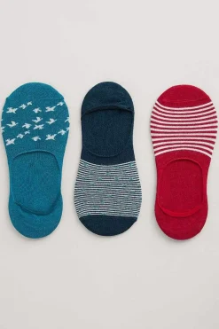 Seasalt Cornwall Socks & Tights<Women's Everyday Liner Socks Pack Of 3 Cloud Pattern Mix