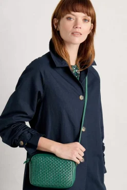 Seasalt Cornwall Bags<Woven Sea Fan Leather Cross-Body Bag Copse