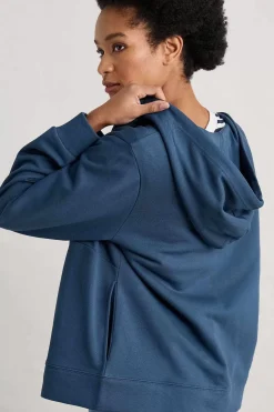 Seasalt Cornwall Tops<Wych Elm Zip Up Hoodie Squall